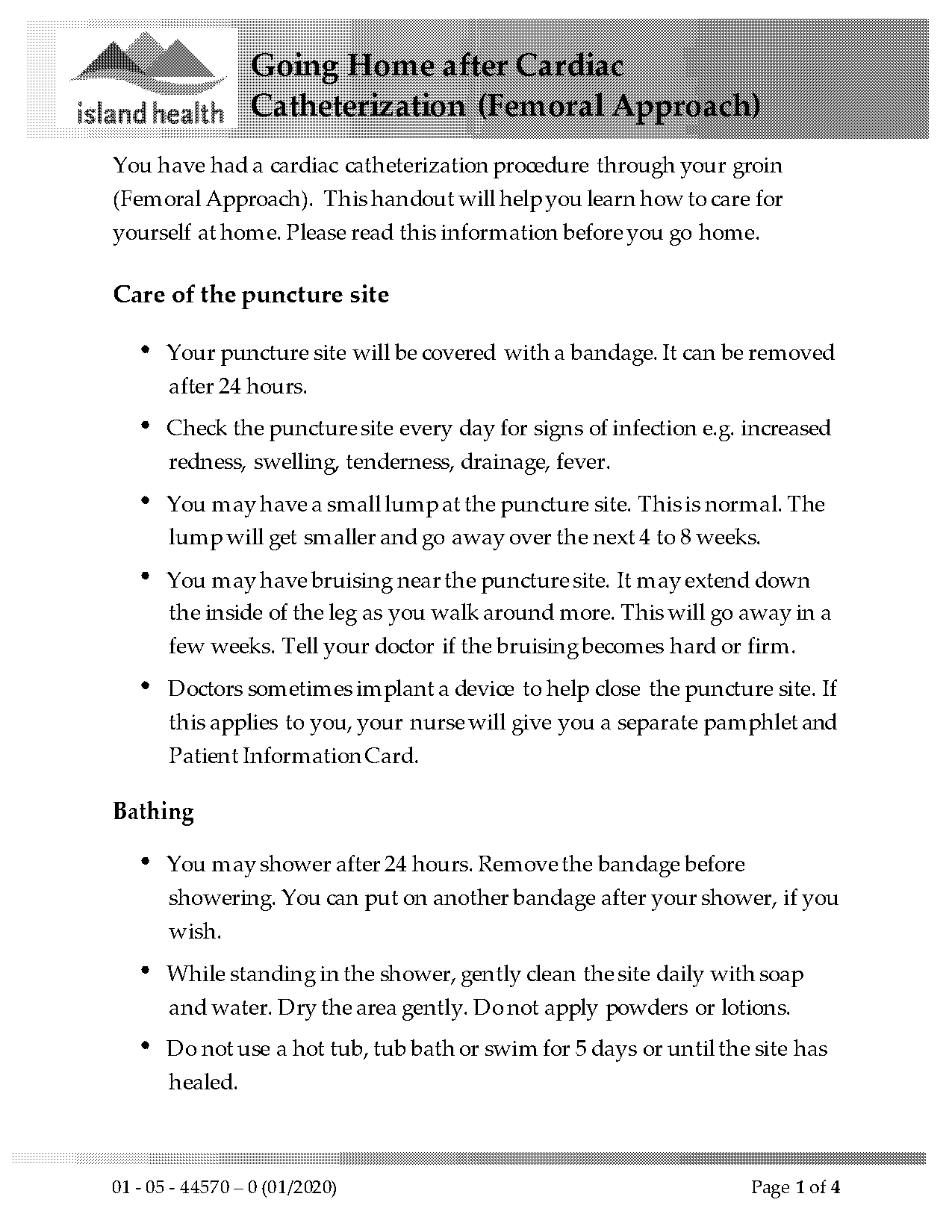 when can sex be resumed after a heart cath