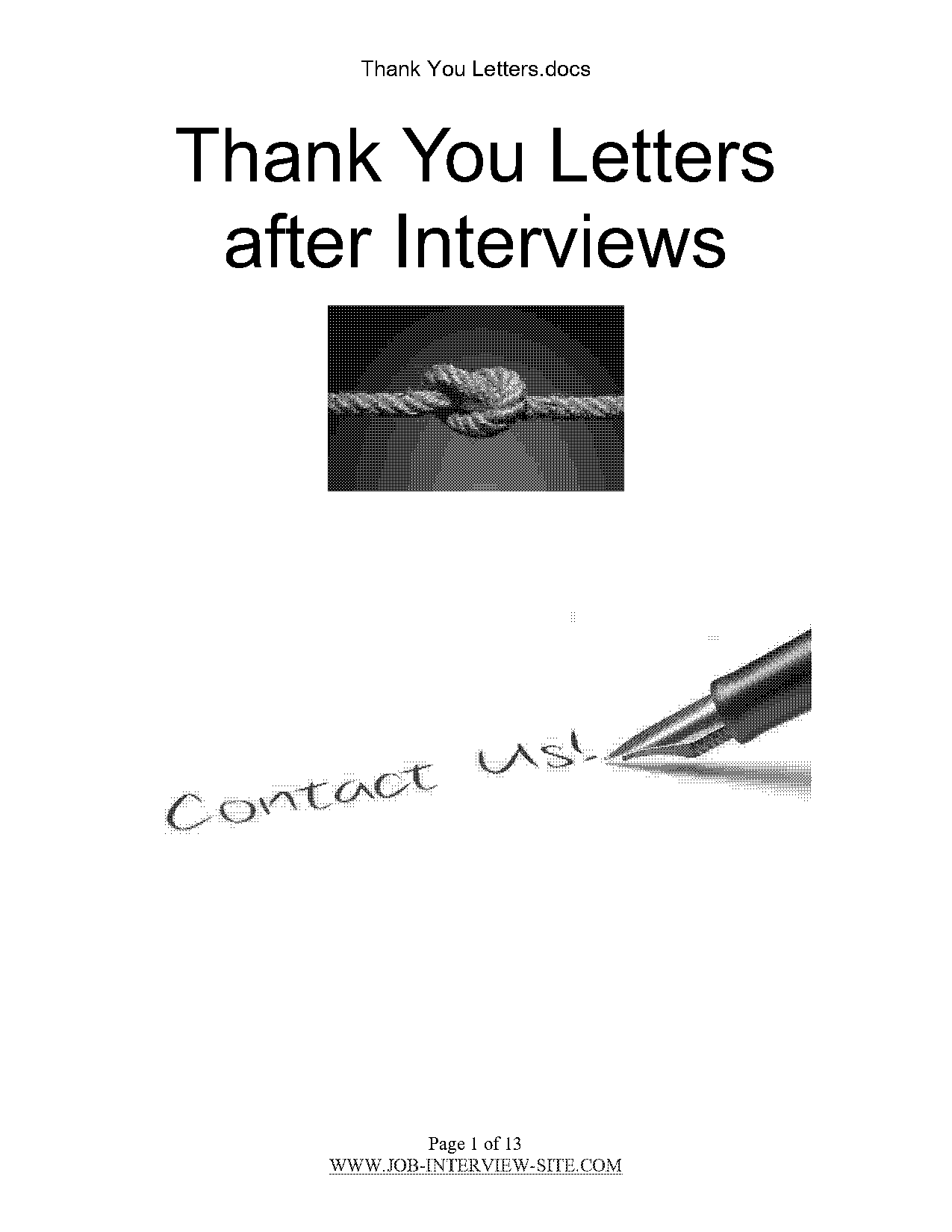 thanks letter after phone interview sample