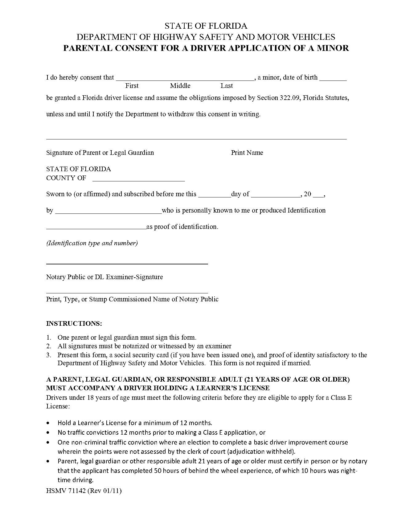 printable parent consent form