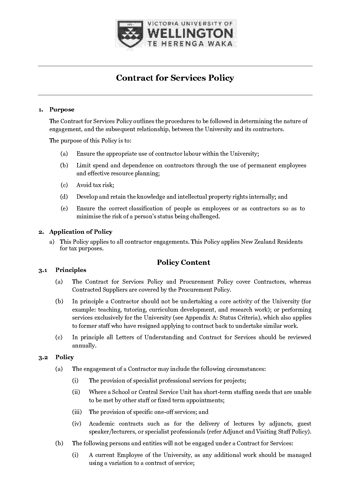 sample contract for services nz