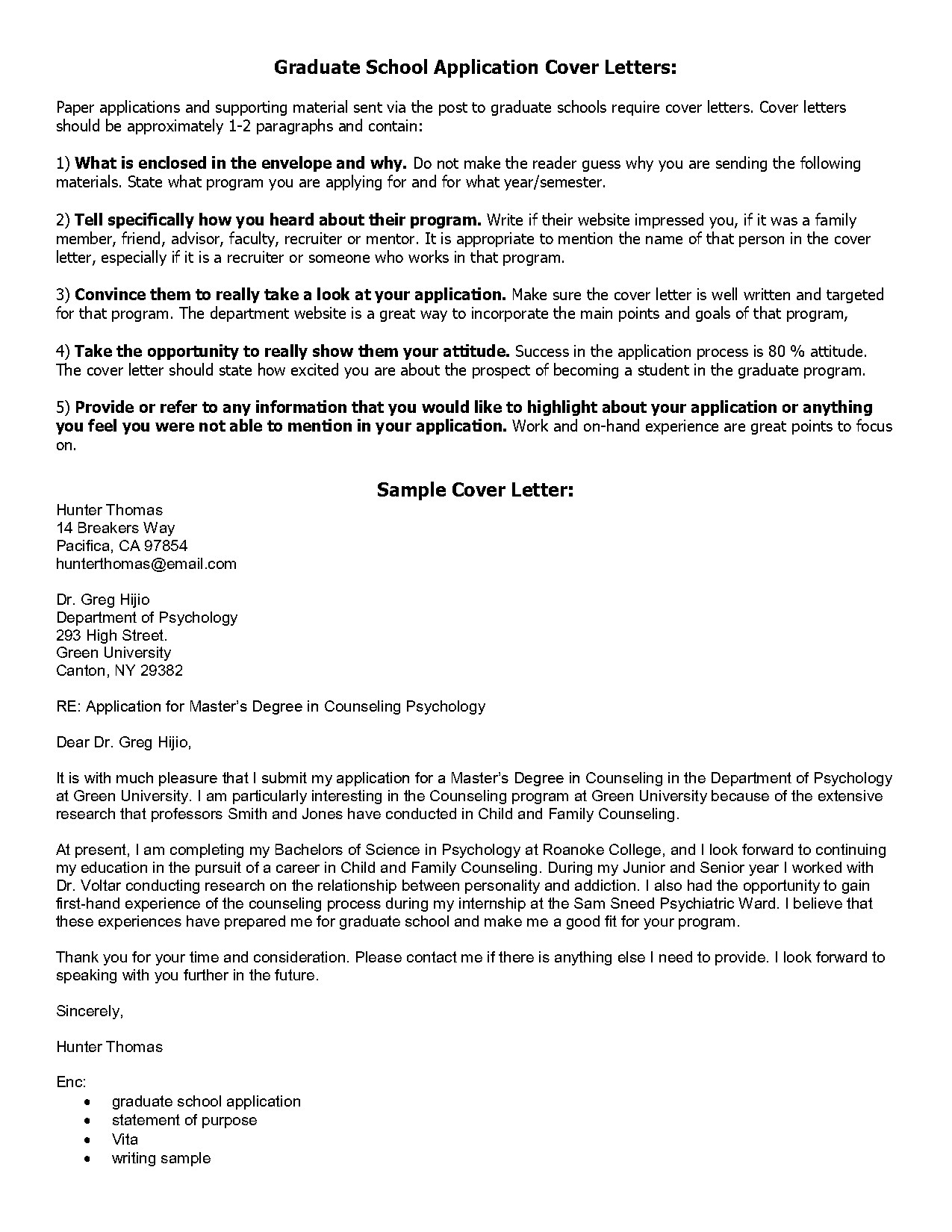 cover letter format recent graduate