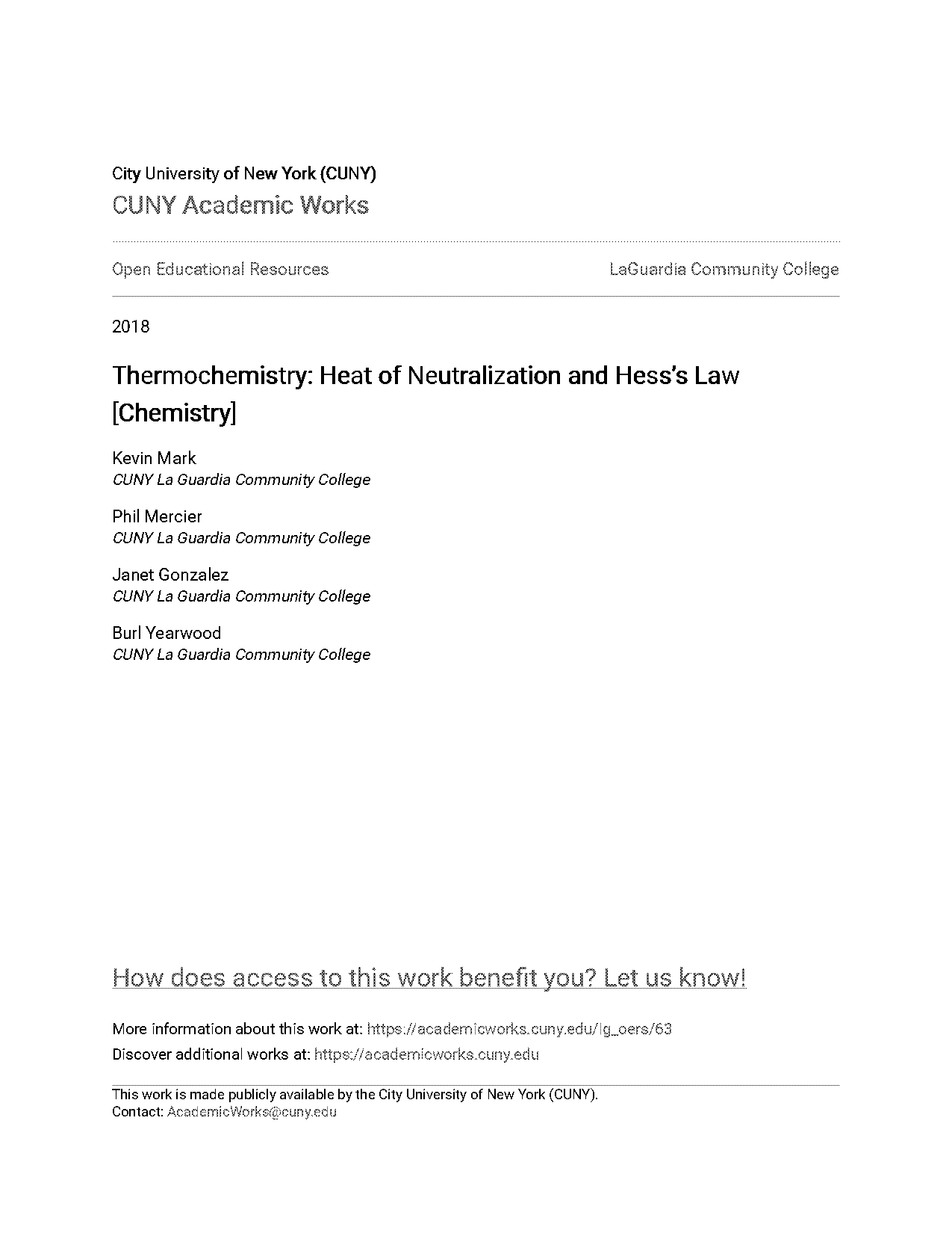 enthalpy of neutralisation lab report