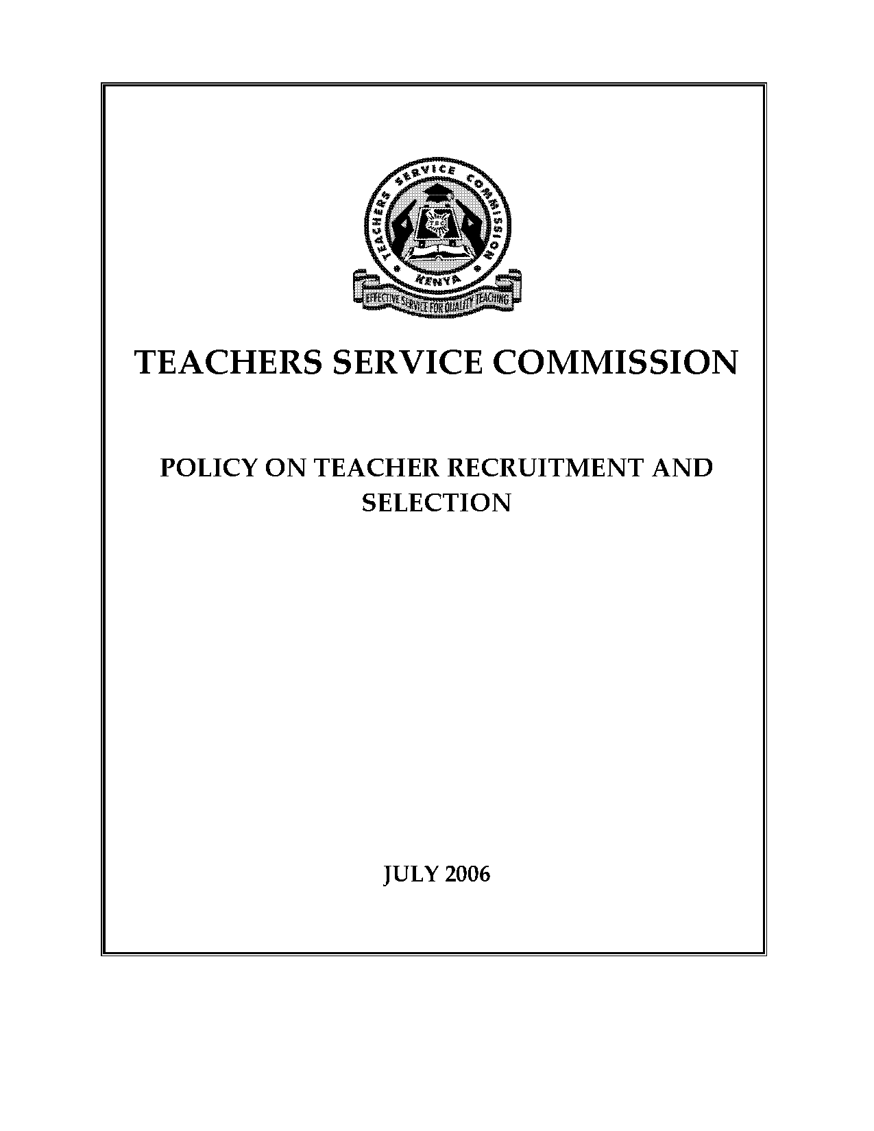 teachers service commission job application