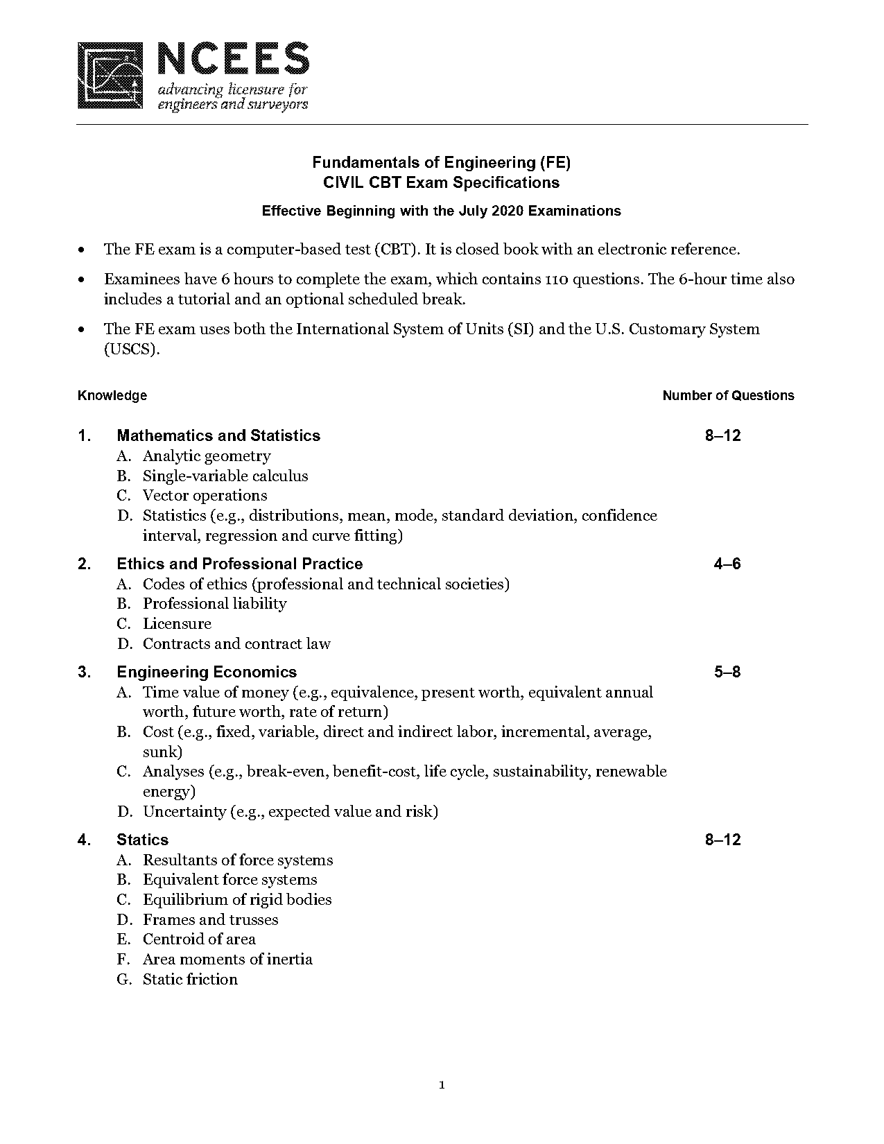 fe exam sample questions dynamics