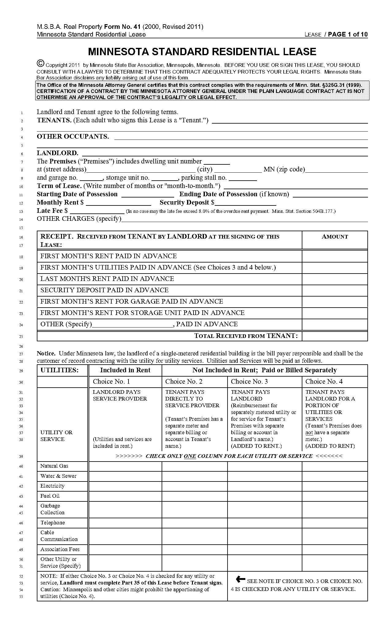 real estate rent agreement form