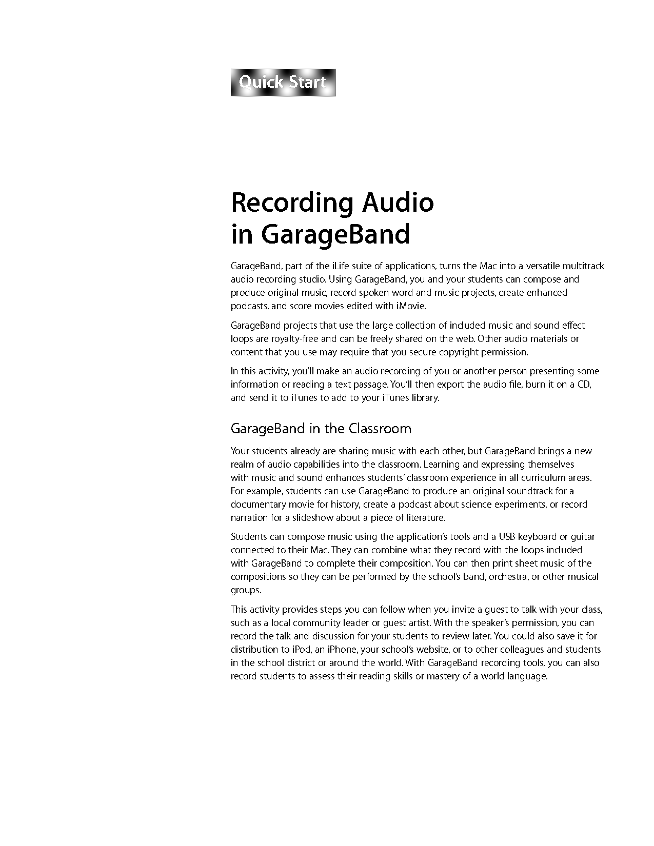 can i use my ipad as a recording device