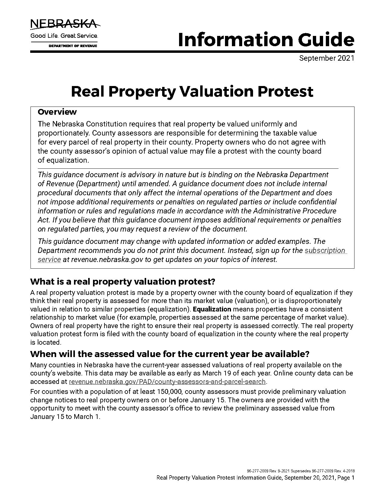 what documents needed to protest taxes