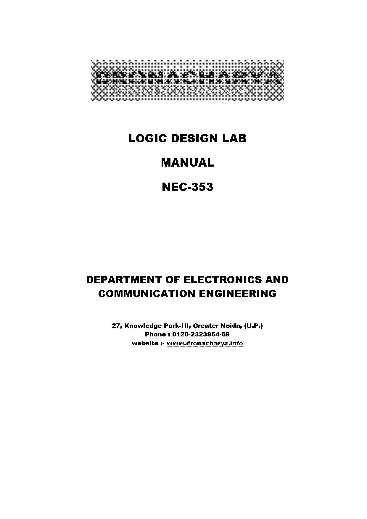 digital electronics lab manual slideshare