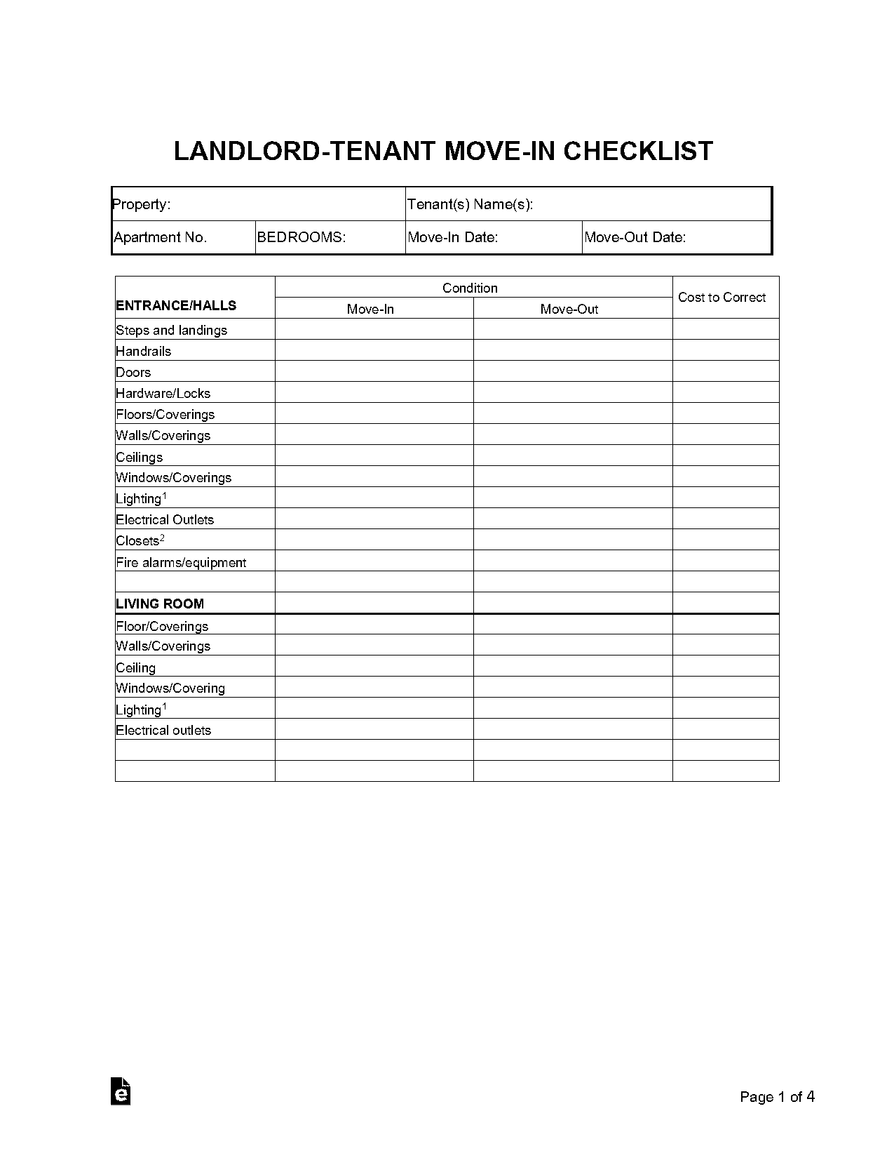 movein move out document download