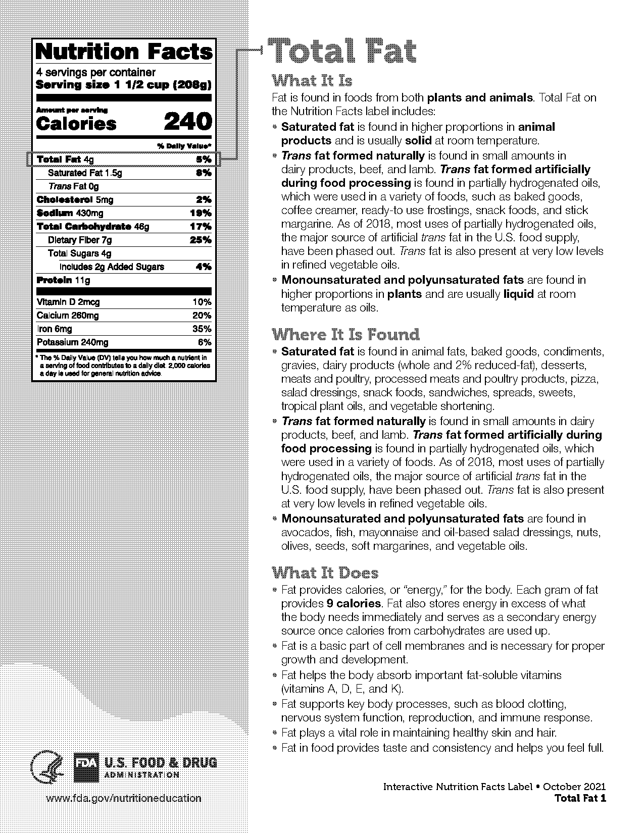 recommended daily value of trans fats