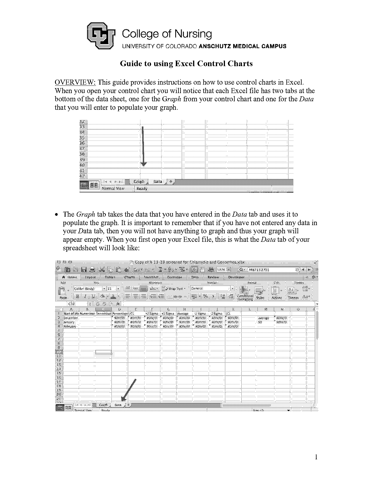 control chart excel template