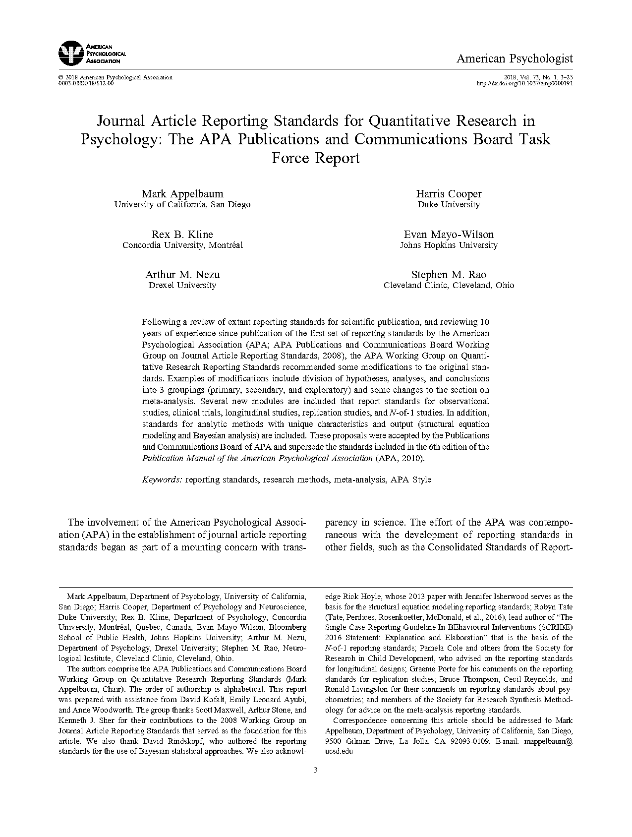 journal article lab report format