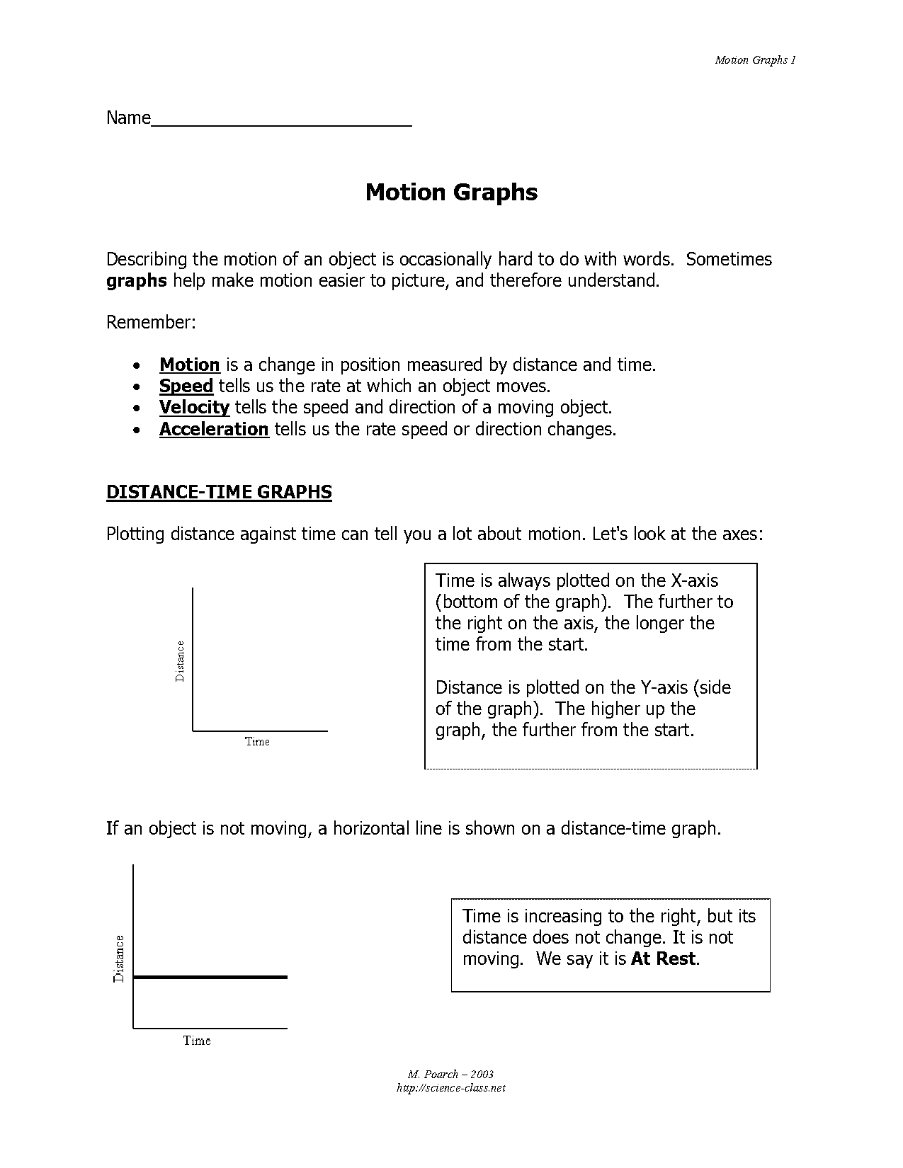 interpreting science graphs worksheet