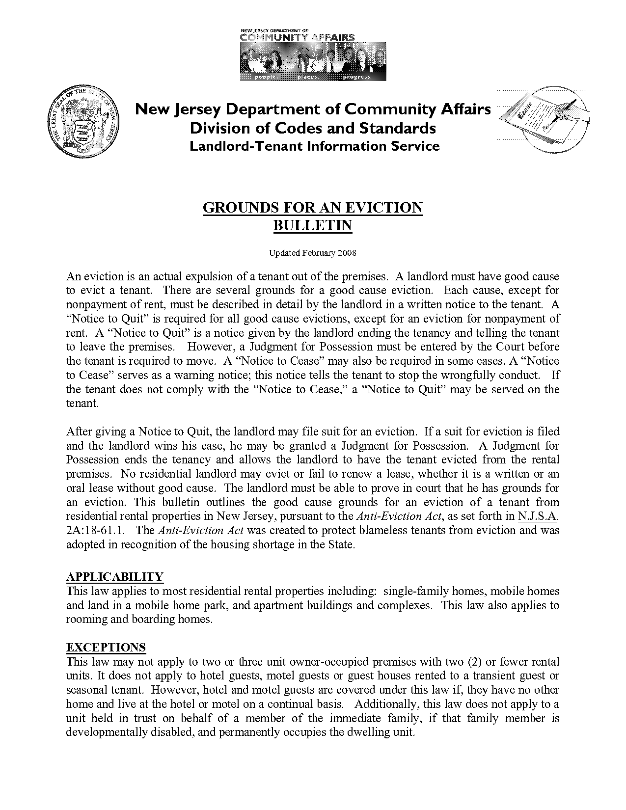 new jersey special civil part summons form