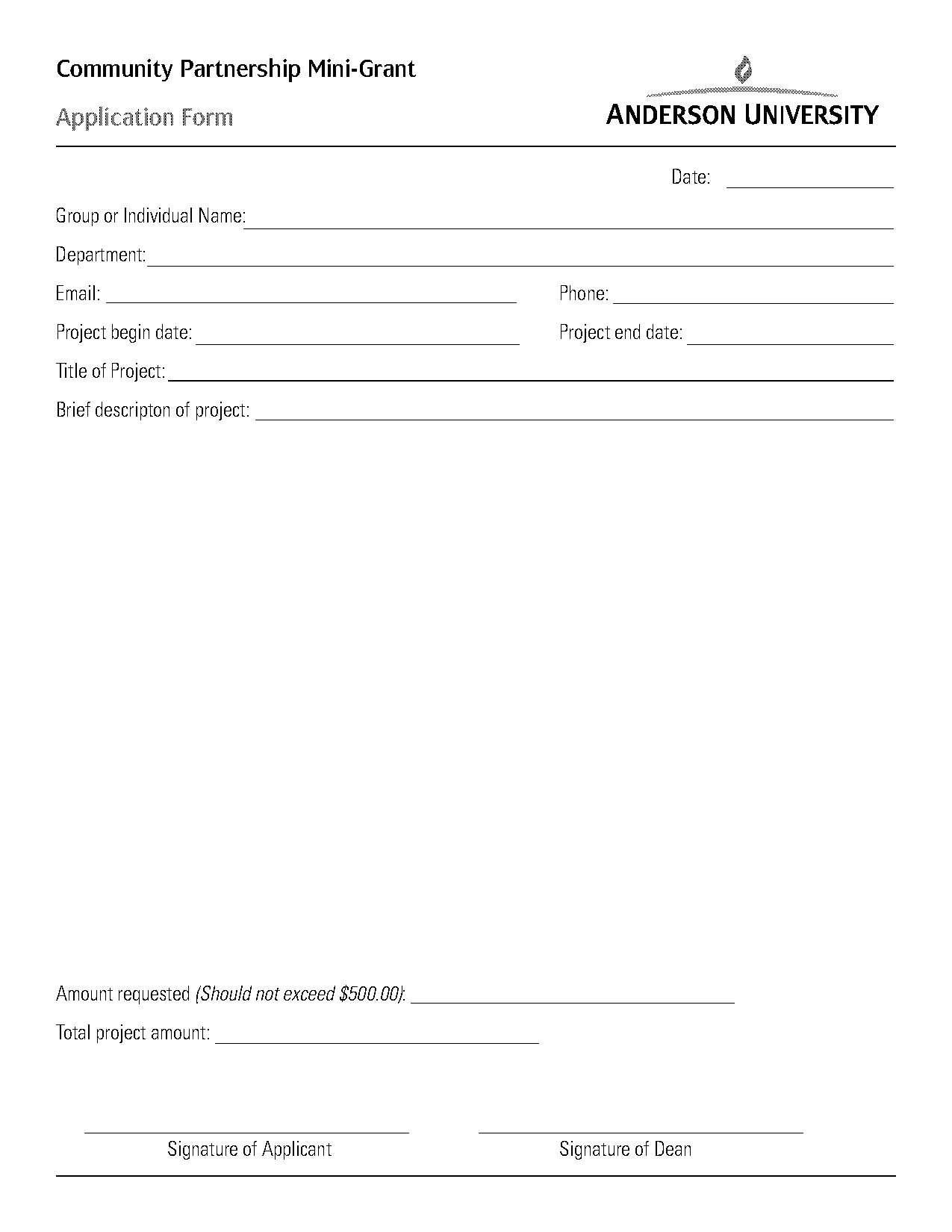 grant request form template