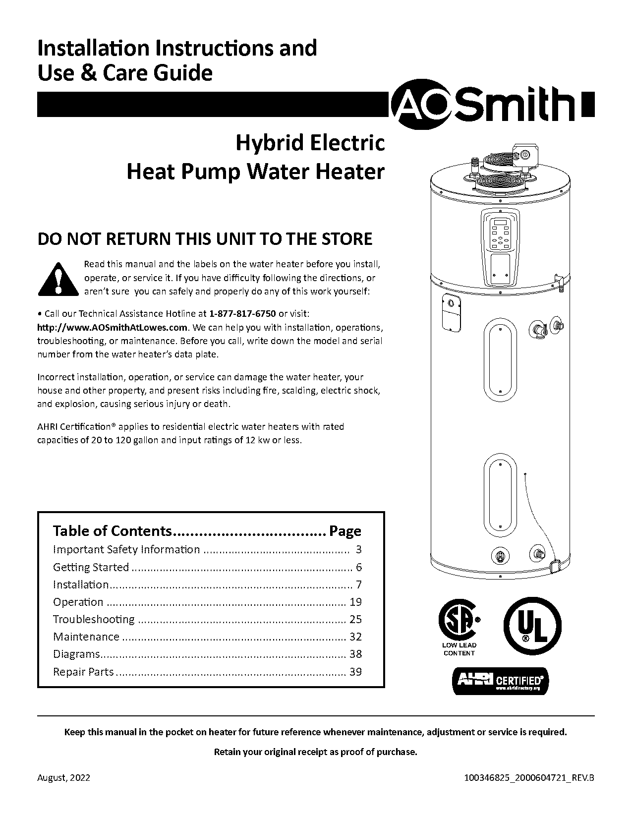 thermostat screen blank after hitting breaker