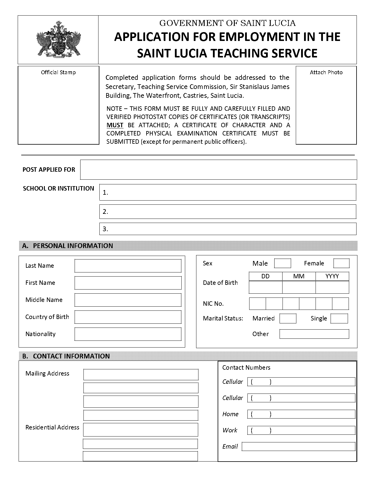 teachers service commission job application