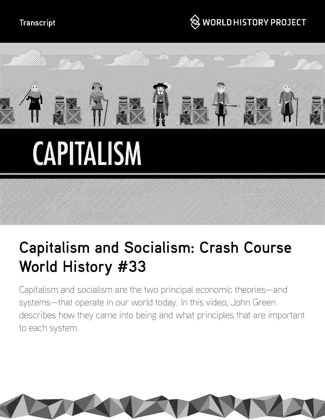 economic systems crash course worksheet