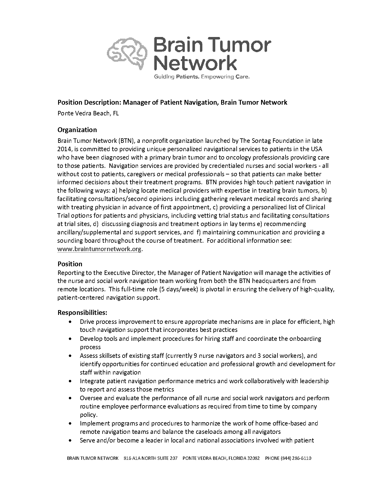 patient navigator cover letter