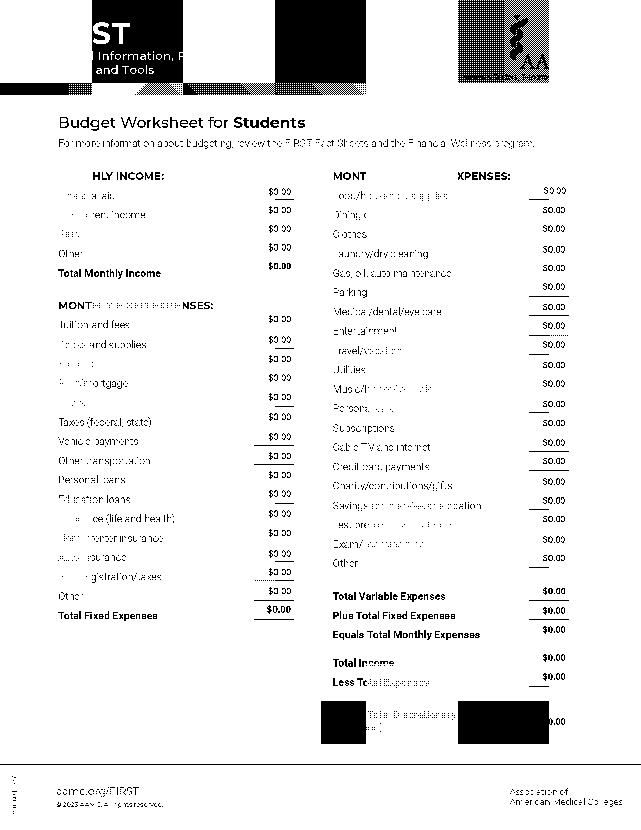 personal monthly expense spreadsheet template