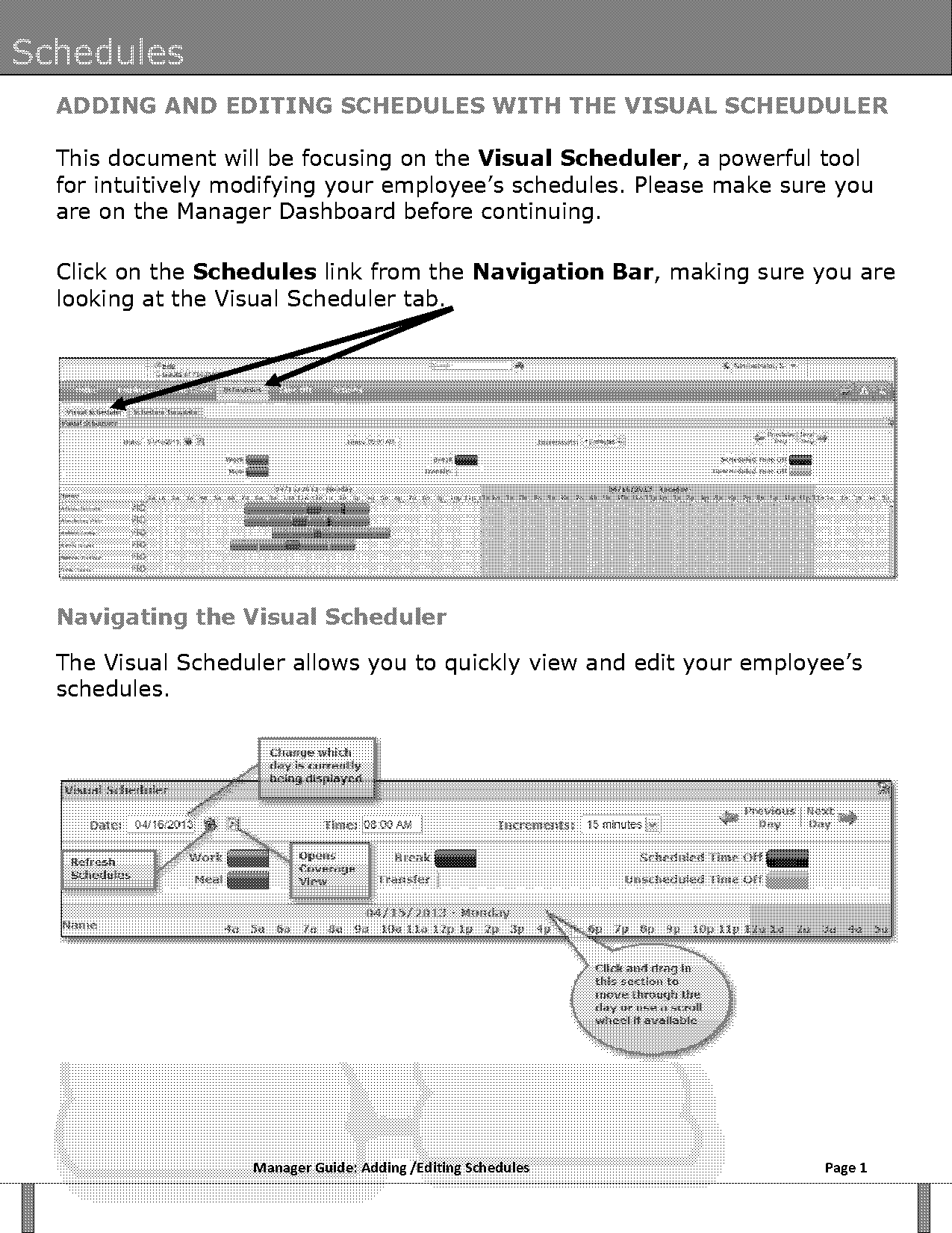 blank templates for schedules