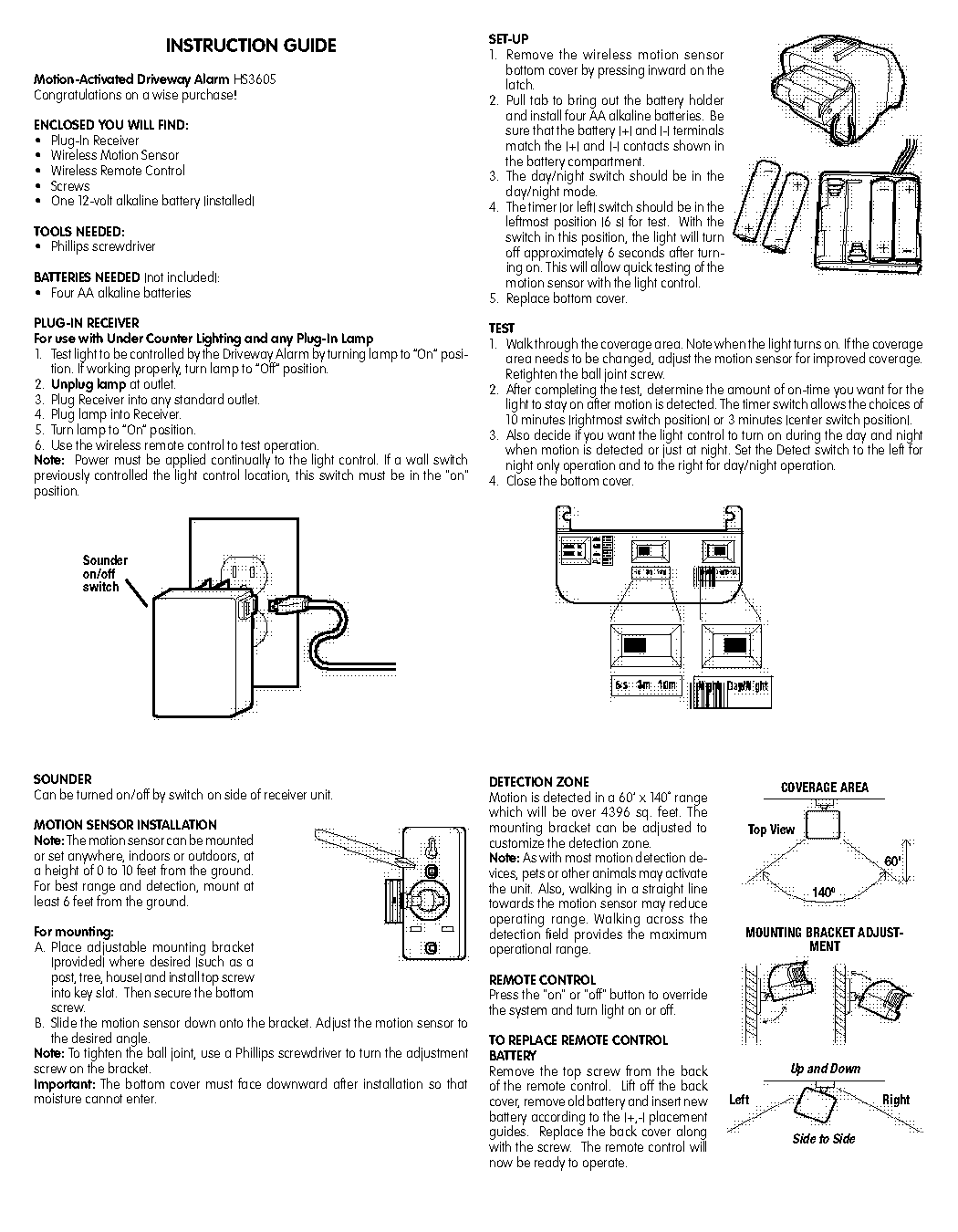 remote light switch and receiver