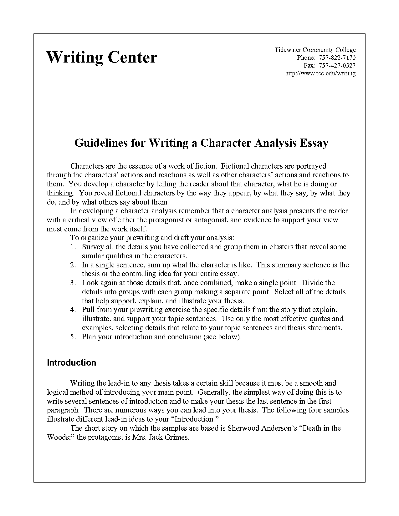 short story analysis template pdf