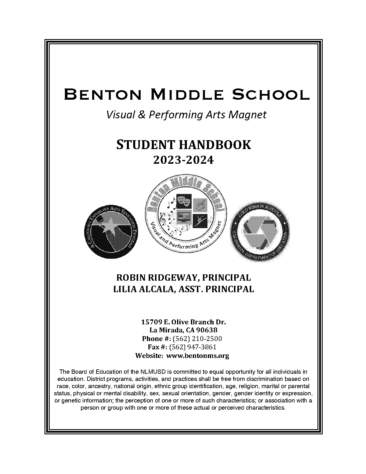 benton middle school bell schedule