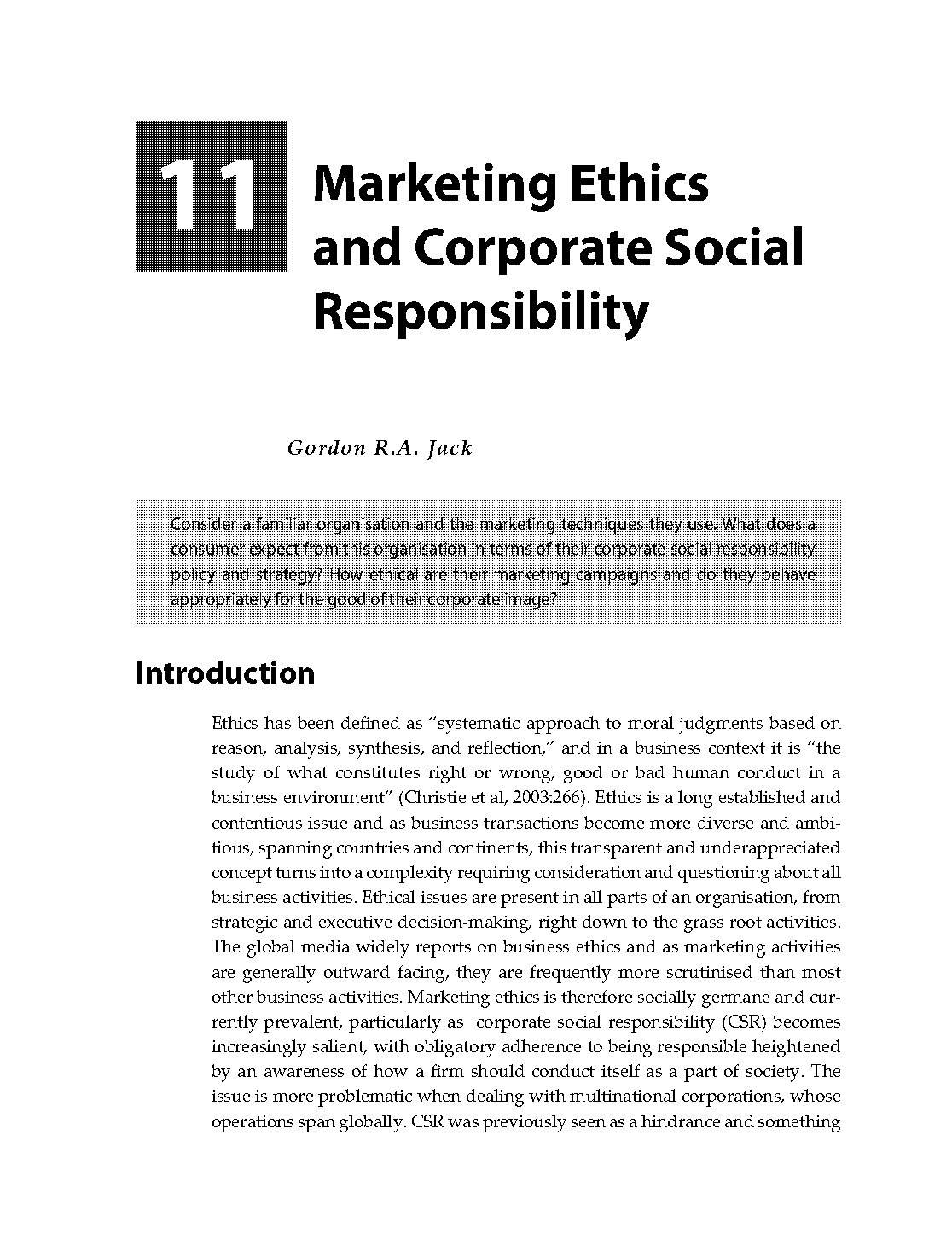 corporate social responsibility marketing plan