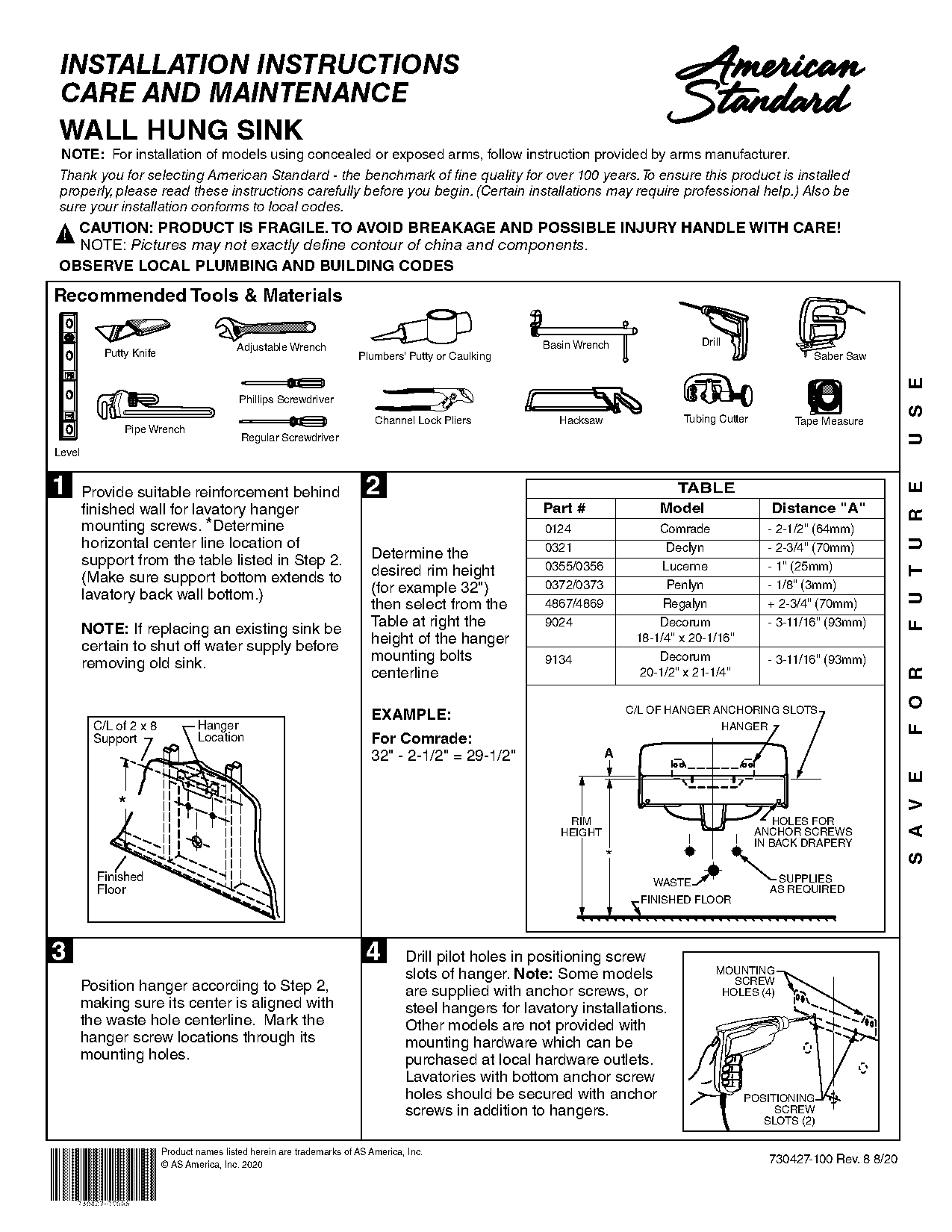 bathroom sink installation instructions