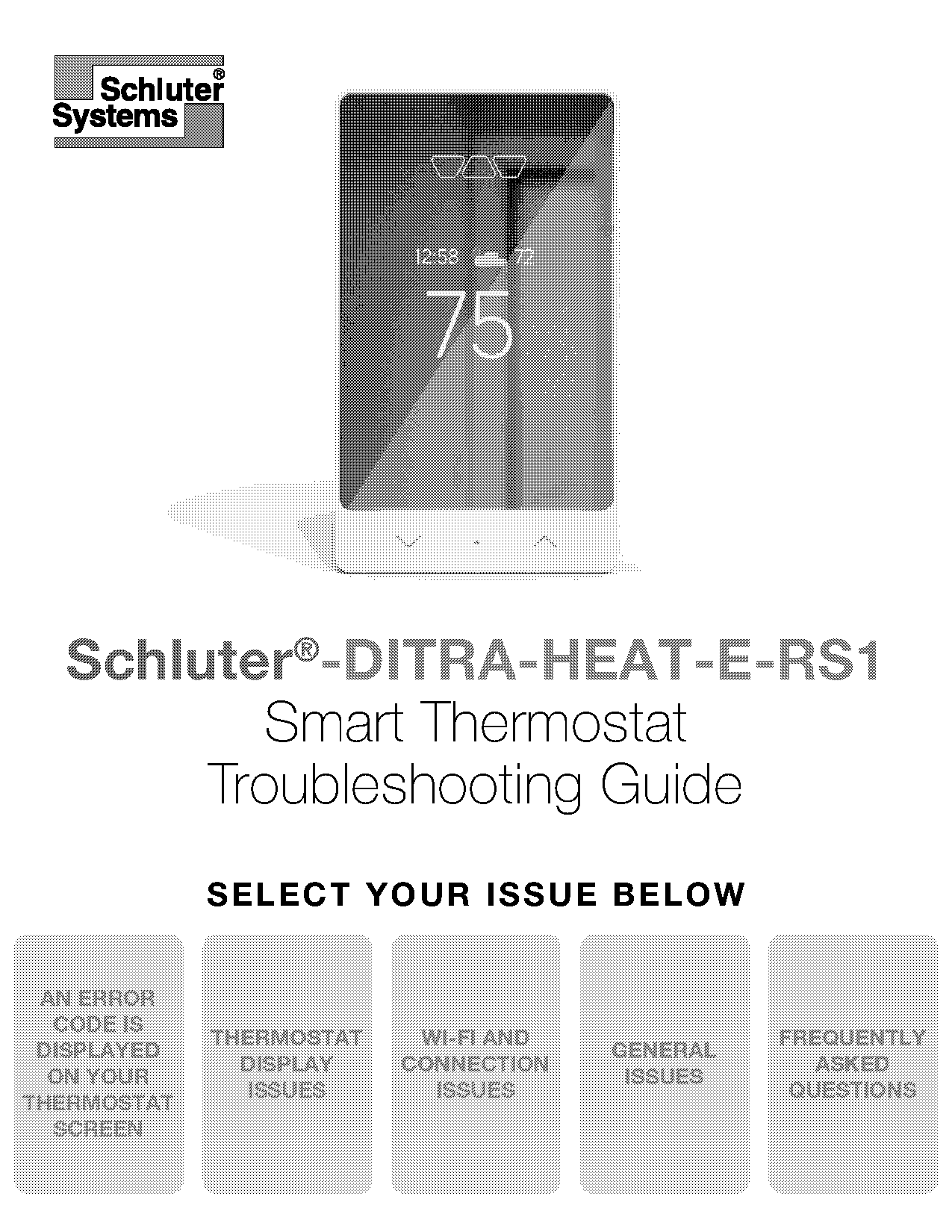 thermostat screen blank after hitting breaker