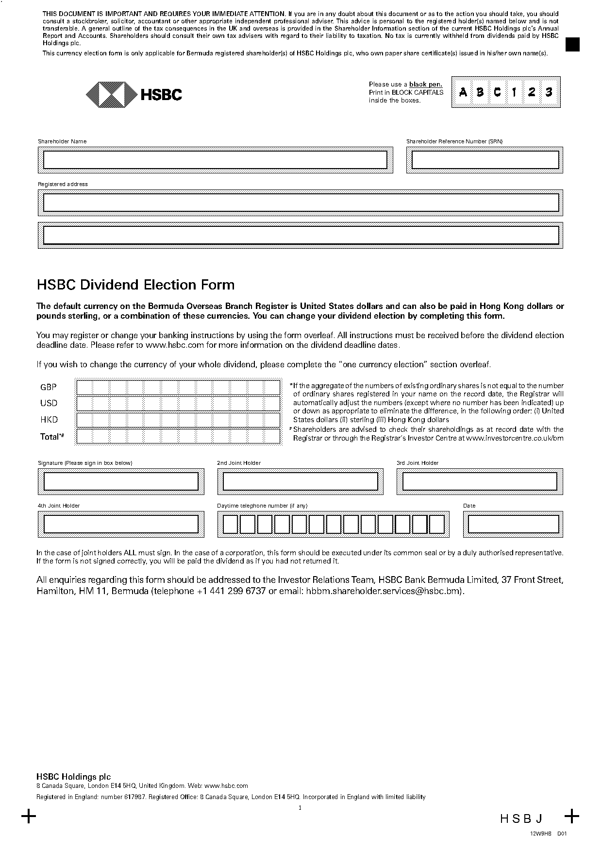 hsbc direct saving routing number