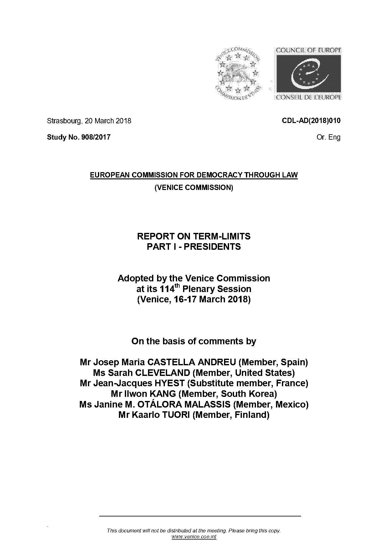 which constitutional amendment set presidential term limits