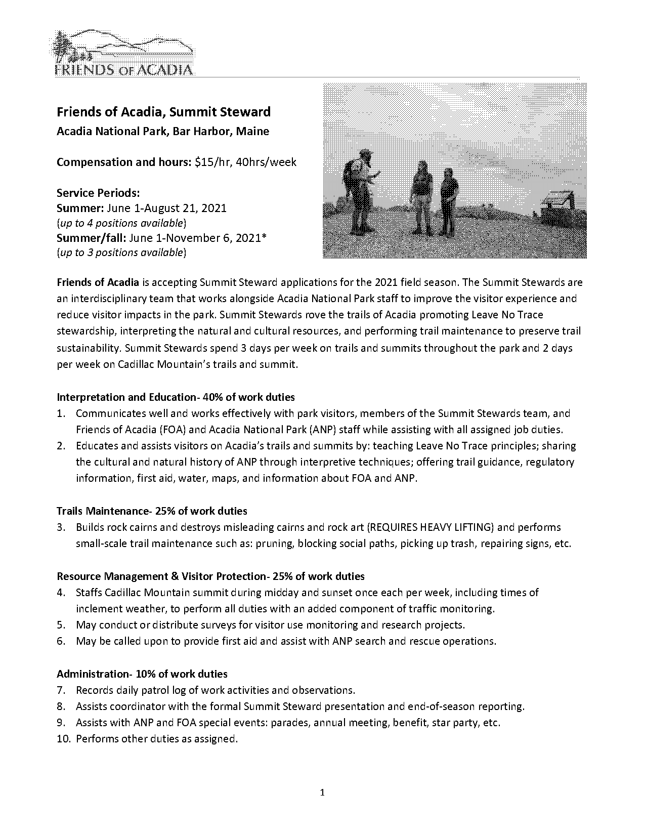 runner job description for resume