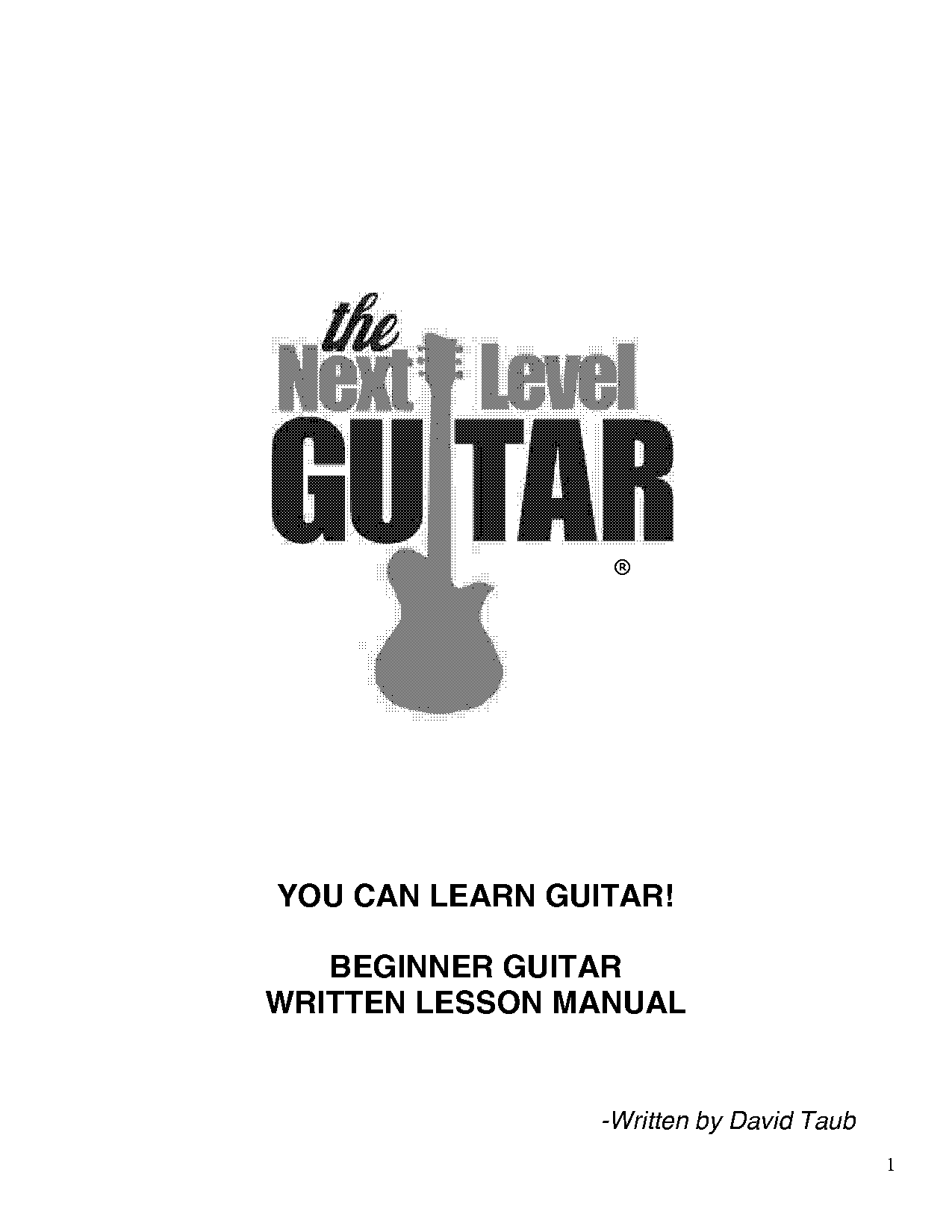 sample guitar lesson plans