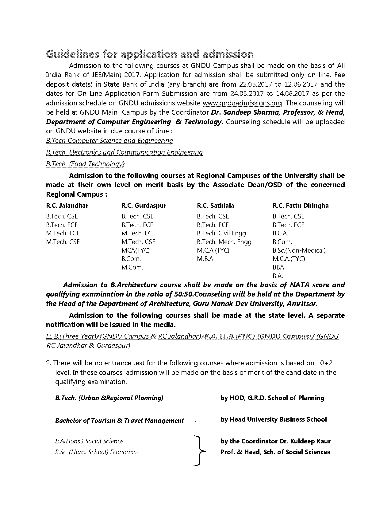 gndu inter college migration form