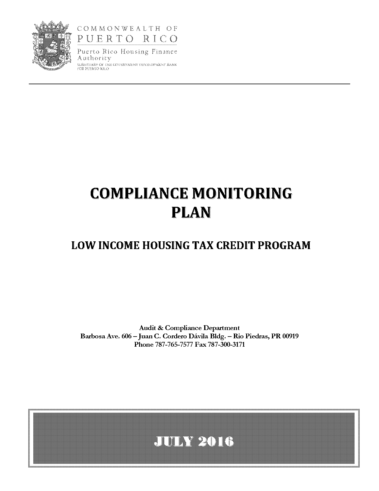 compliance monitoring plan example