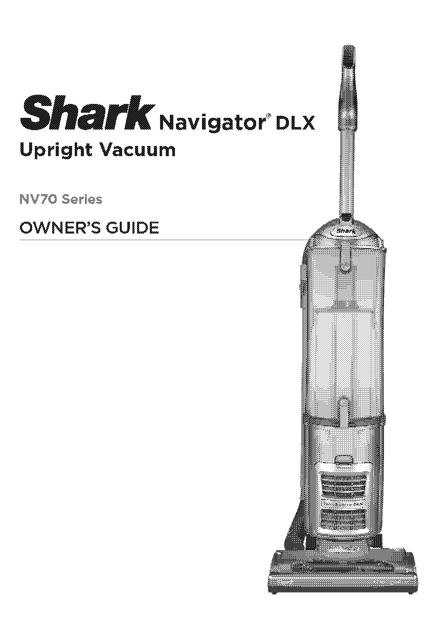 navigator deluxe vacuum cleaner shark instruction manual