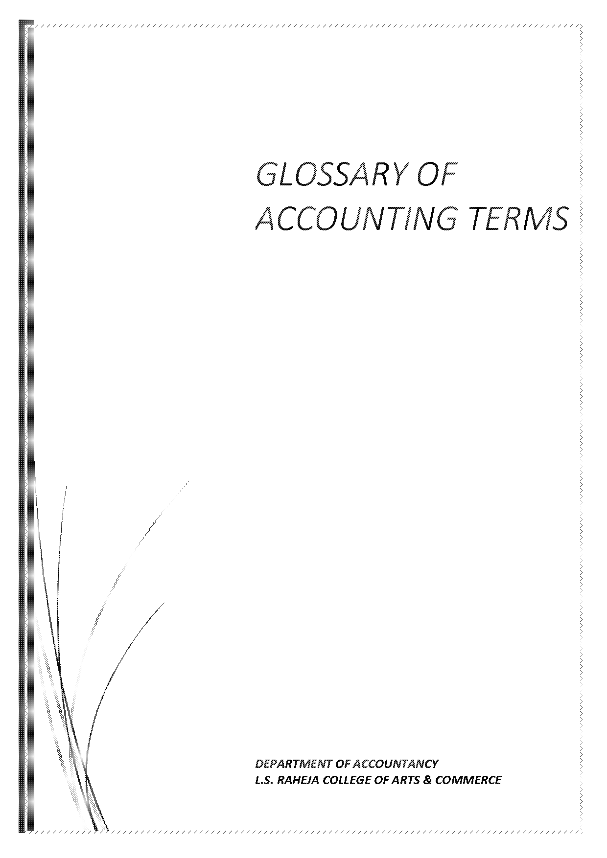 know how meaning in accounting terms