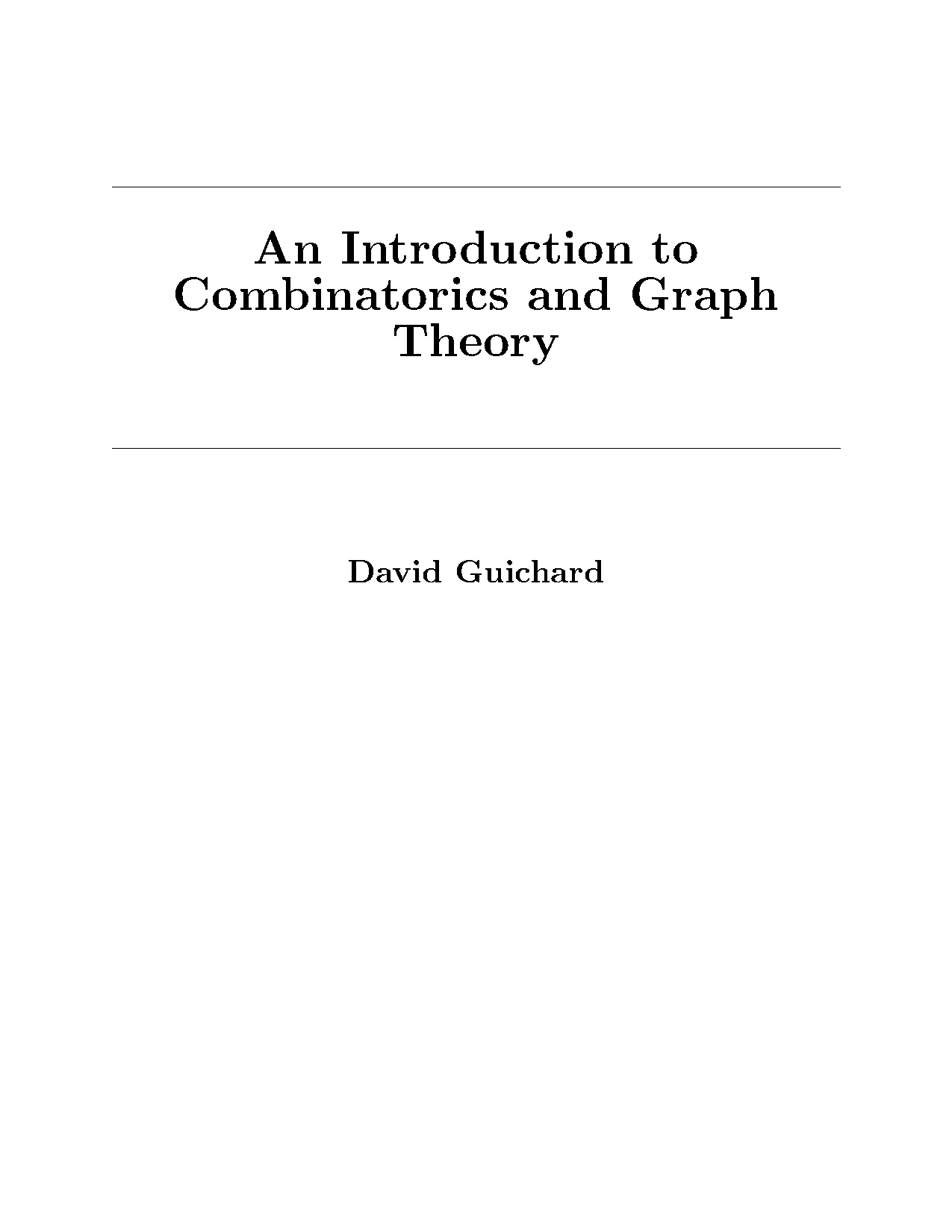 combinatorics and graph theory solutions manual pdf