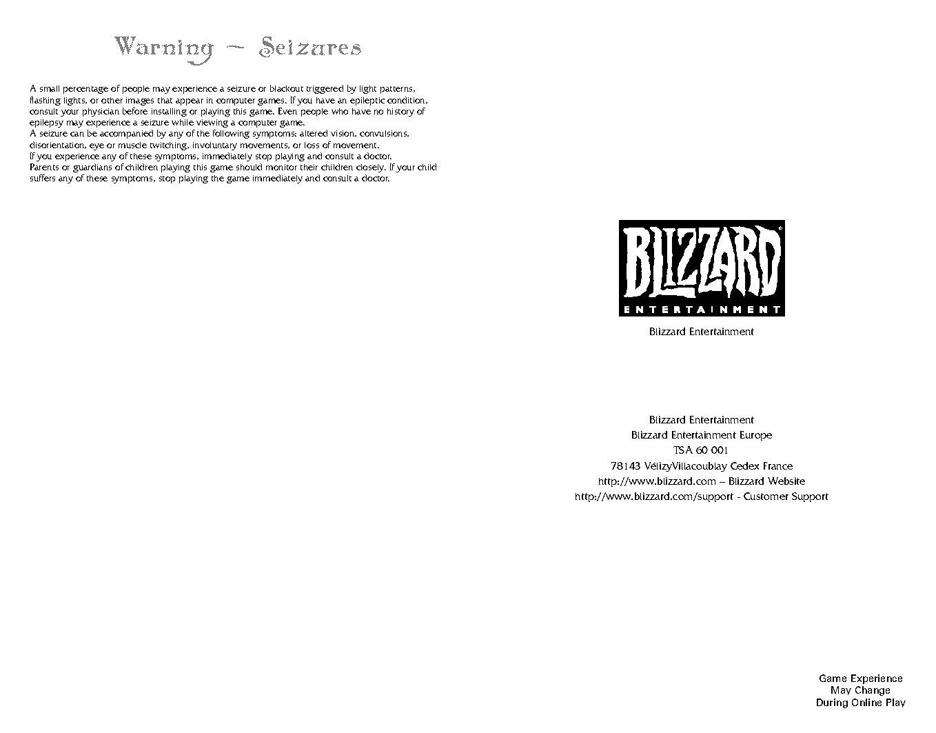 blizzard refund policy on games