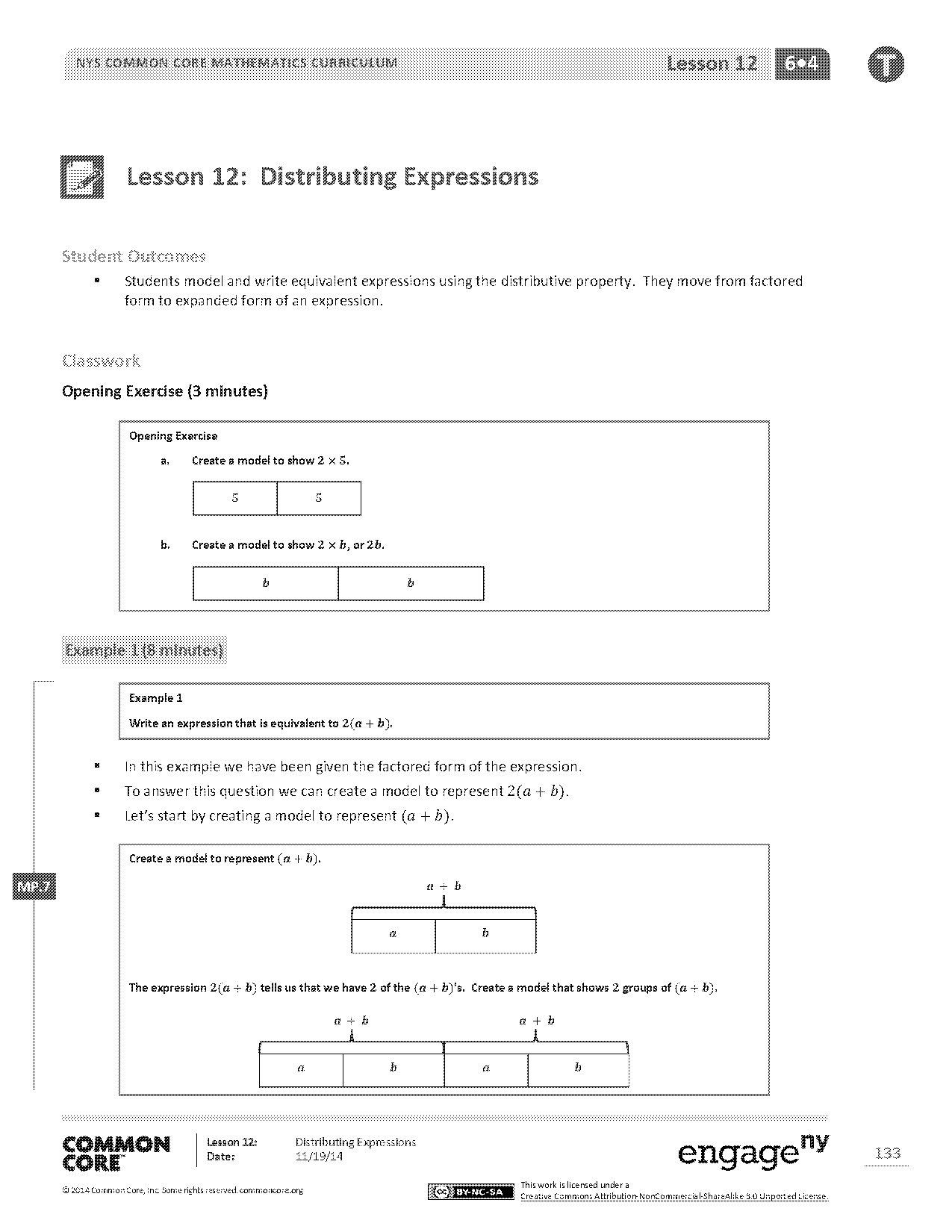 use the distributive property to create an