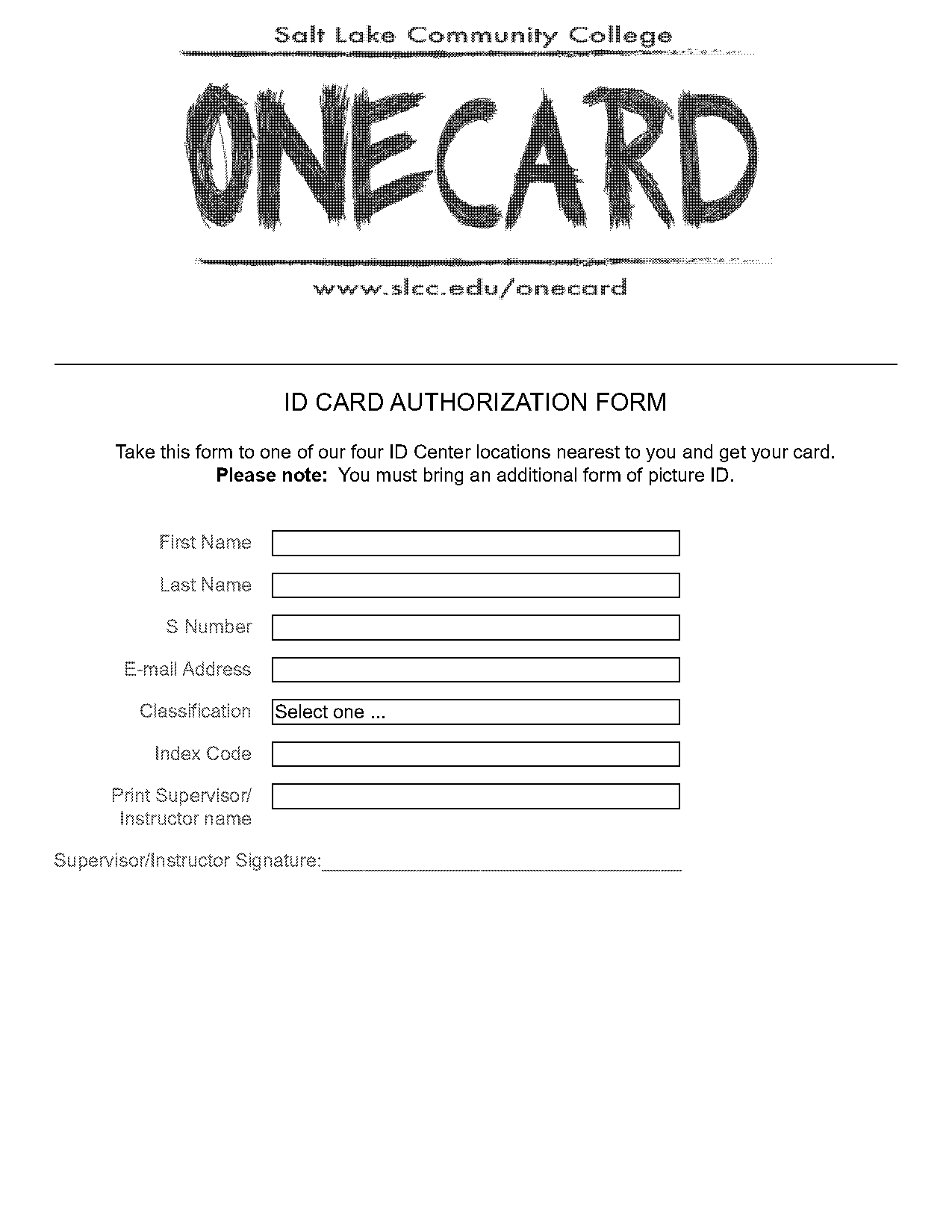 slcc onecard consent form