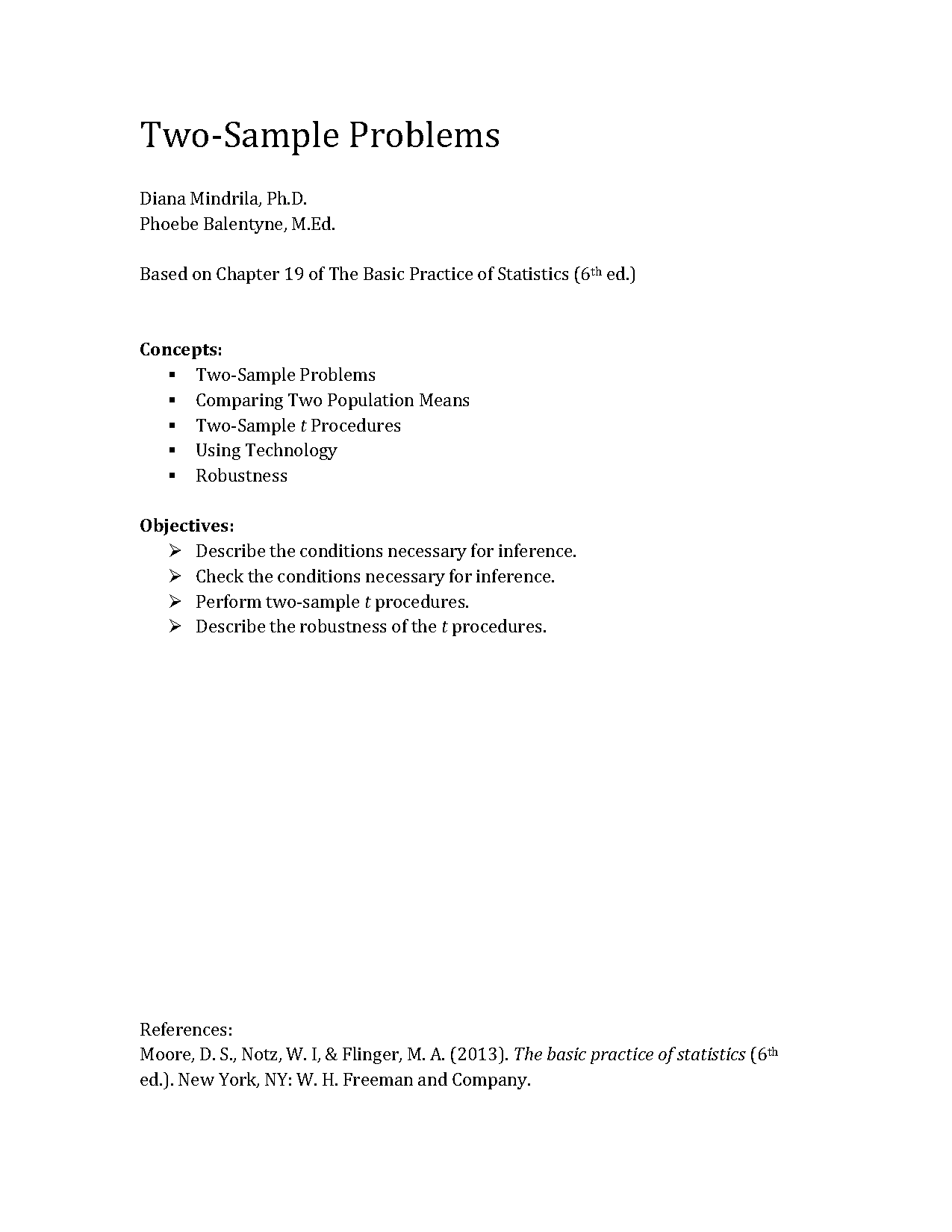 compare two sample means greater than probability