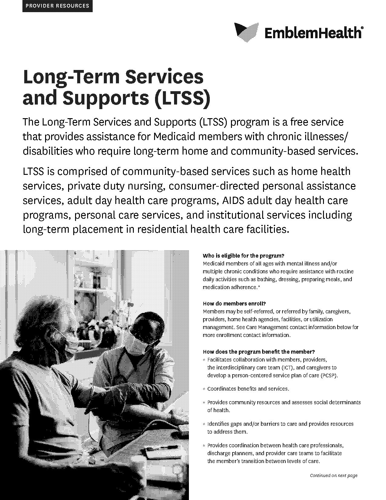 long term support and services