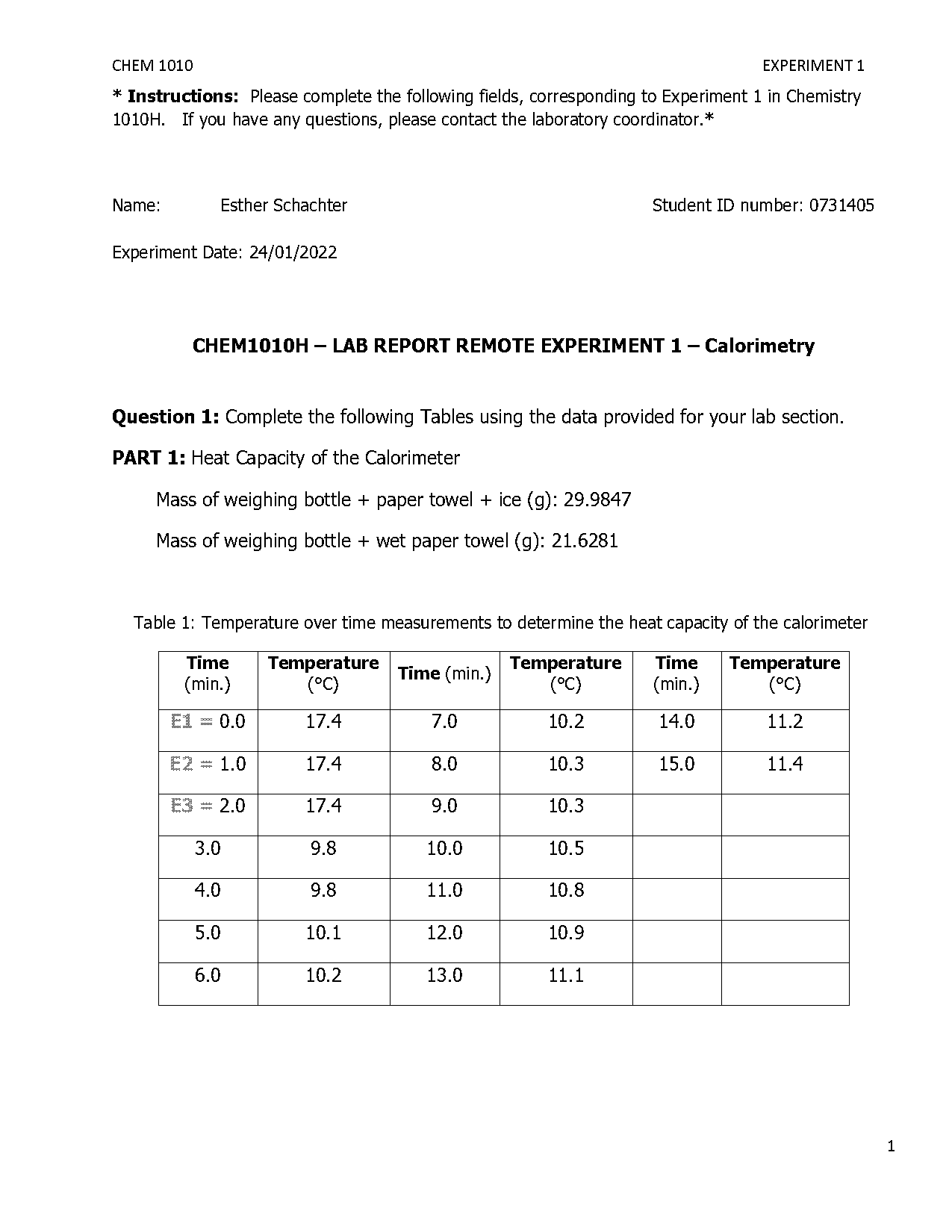 enthalpy of neutralisation lab report