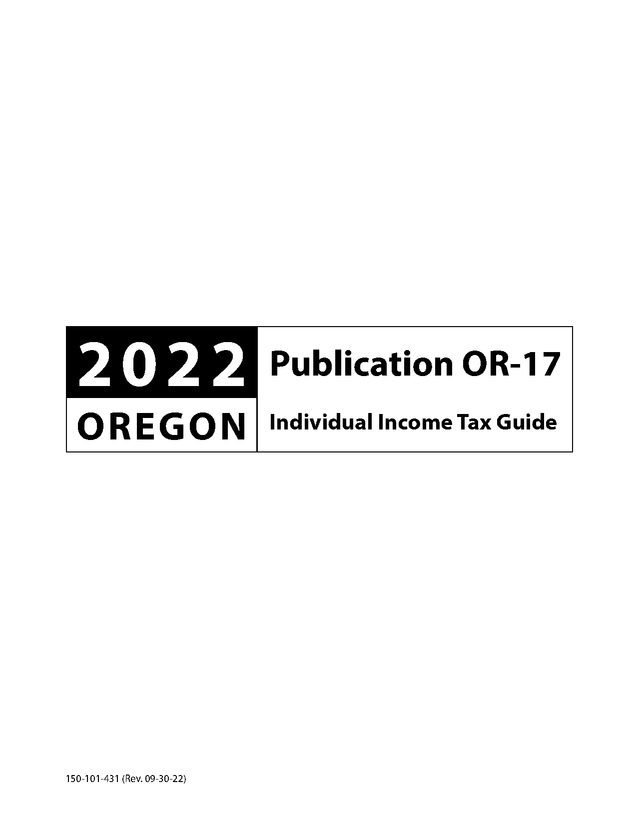 oregon individual tax return instructions