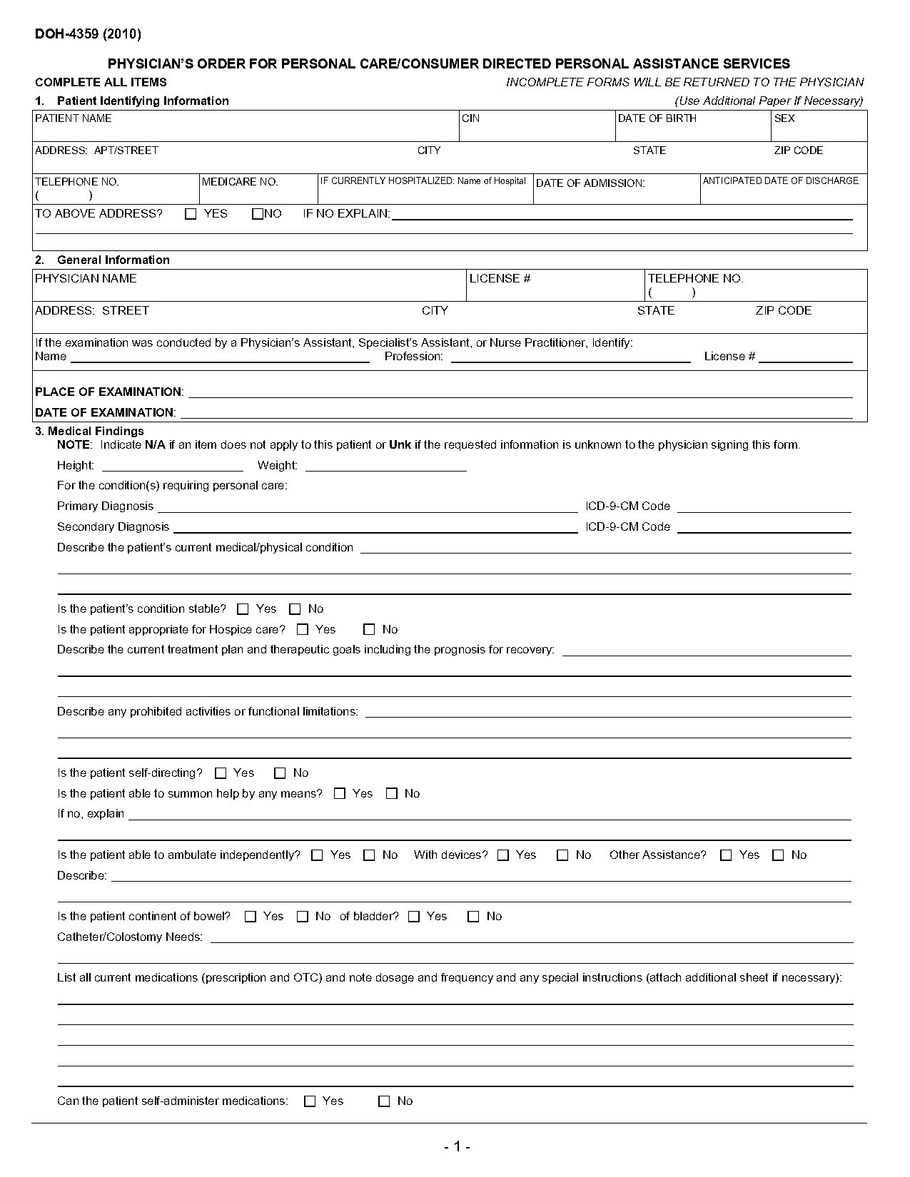 consumer direct dc forms